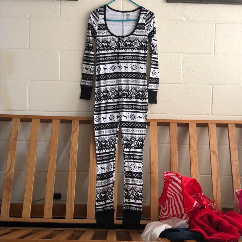 Pink VS Holiday Jumpsuit